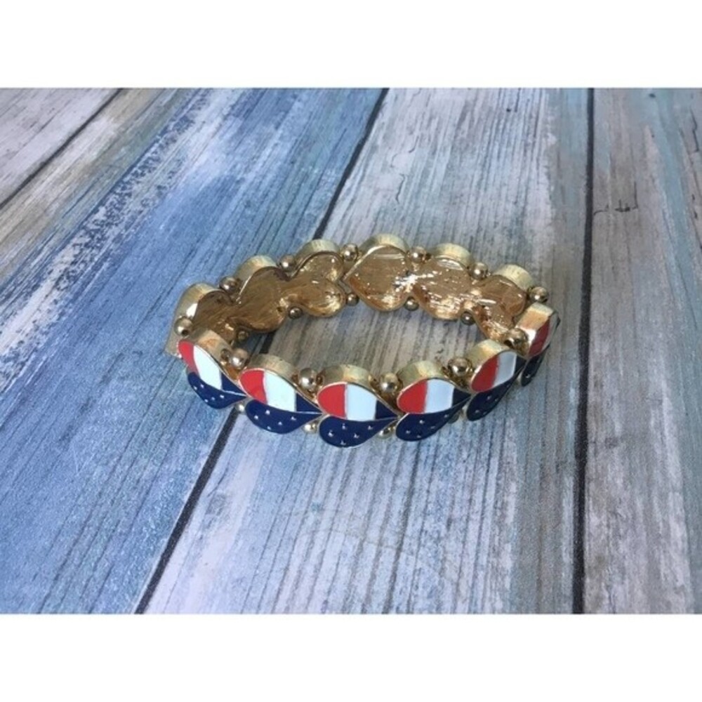 Stretchy U.S. Flag Bracelet
